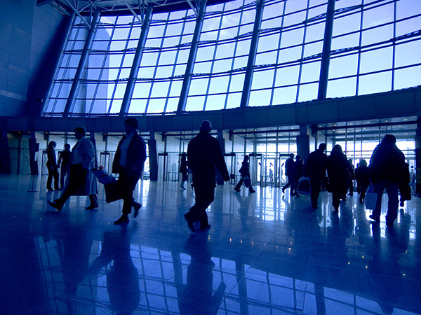 Busy Airport Terminal Busy Airport Terminal