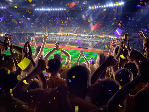 Fans Celebrating Fans Celebrating